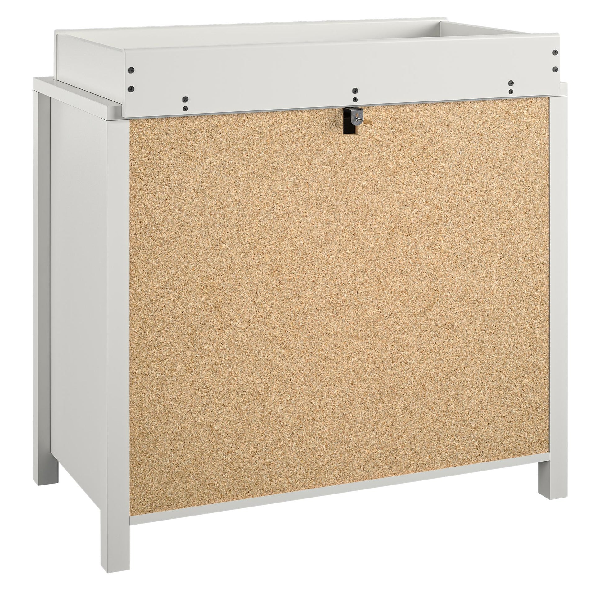 Monarch Hill Haven 3 Drawer Changing Dresser with Gold Drawer Pulls - White