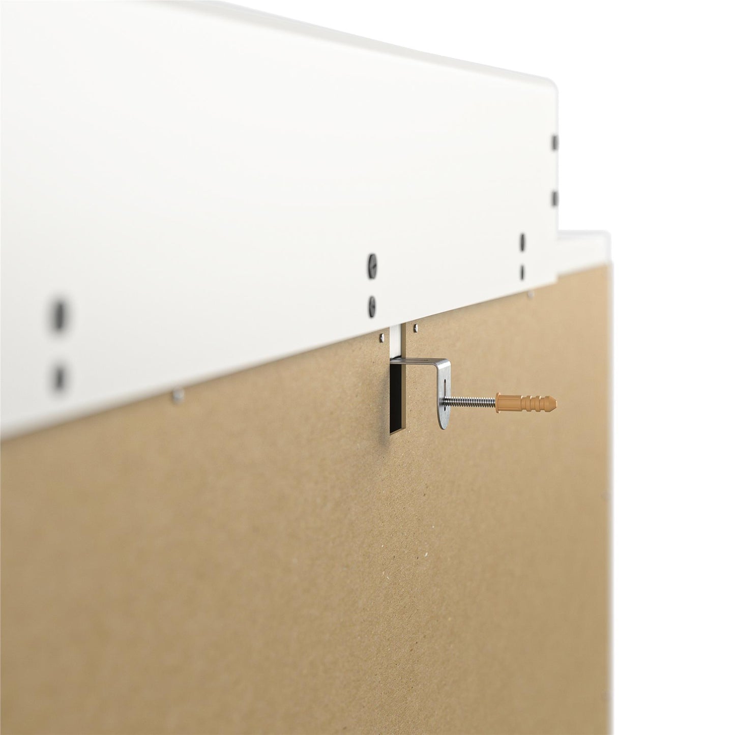 Monarch Hill Haven 6 Drawer Changing Dresser with Gold Drawer Pulls - White