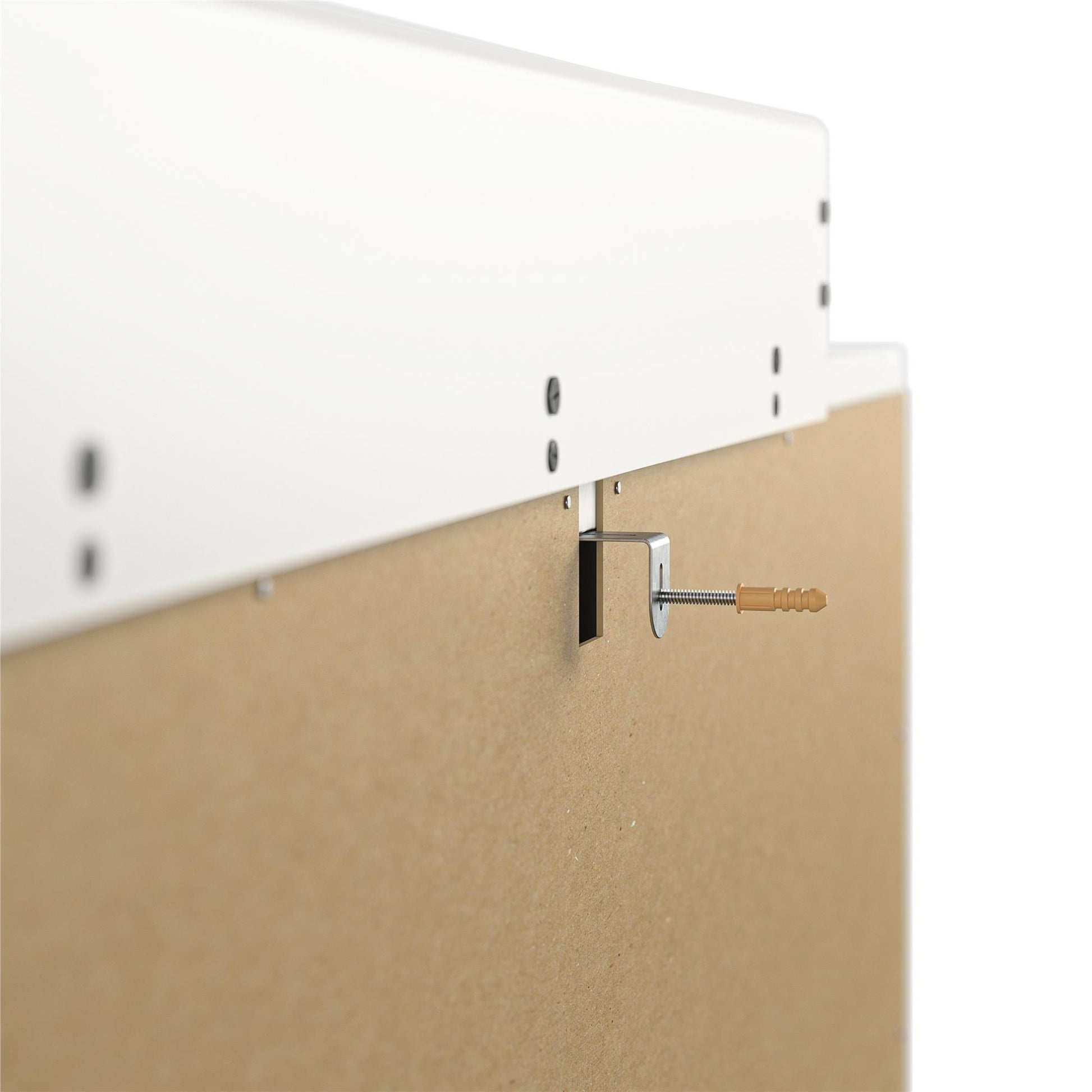 Monarch Hill Haven 6 Drawer Changing Dresser with Gold Drawer Pulls - White