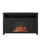 Farmington Electric Fireplace TV Console for TVs up to 50 Inch - Black Oak