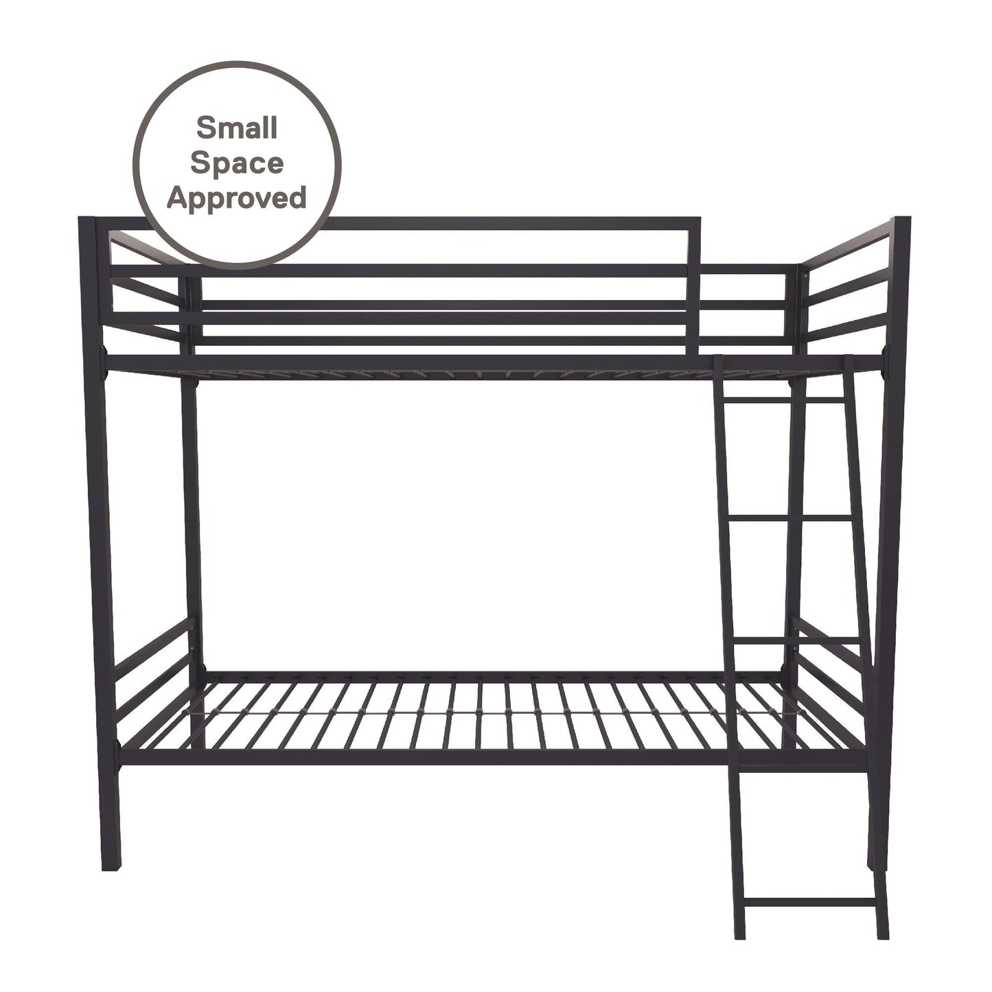 Maxwell Twin-Over-Twin Metal Bunk Bed - Navy - Twin-Over-Twin