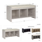 Penelope Entryway Storage Bench with Cushion and Cubbies - Espresso