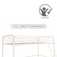 Jett Junior Loft Bed with Metal Frame and Built-In Ladder - White - Twin