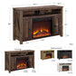 Farmington Electric Fireplace TV Console for TVs up to 50 Inch - Rustic