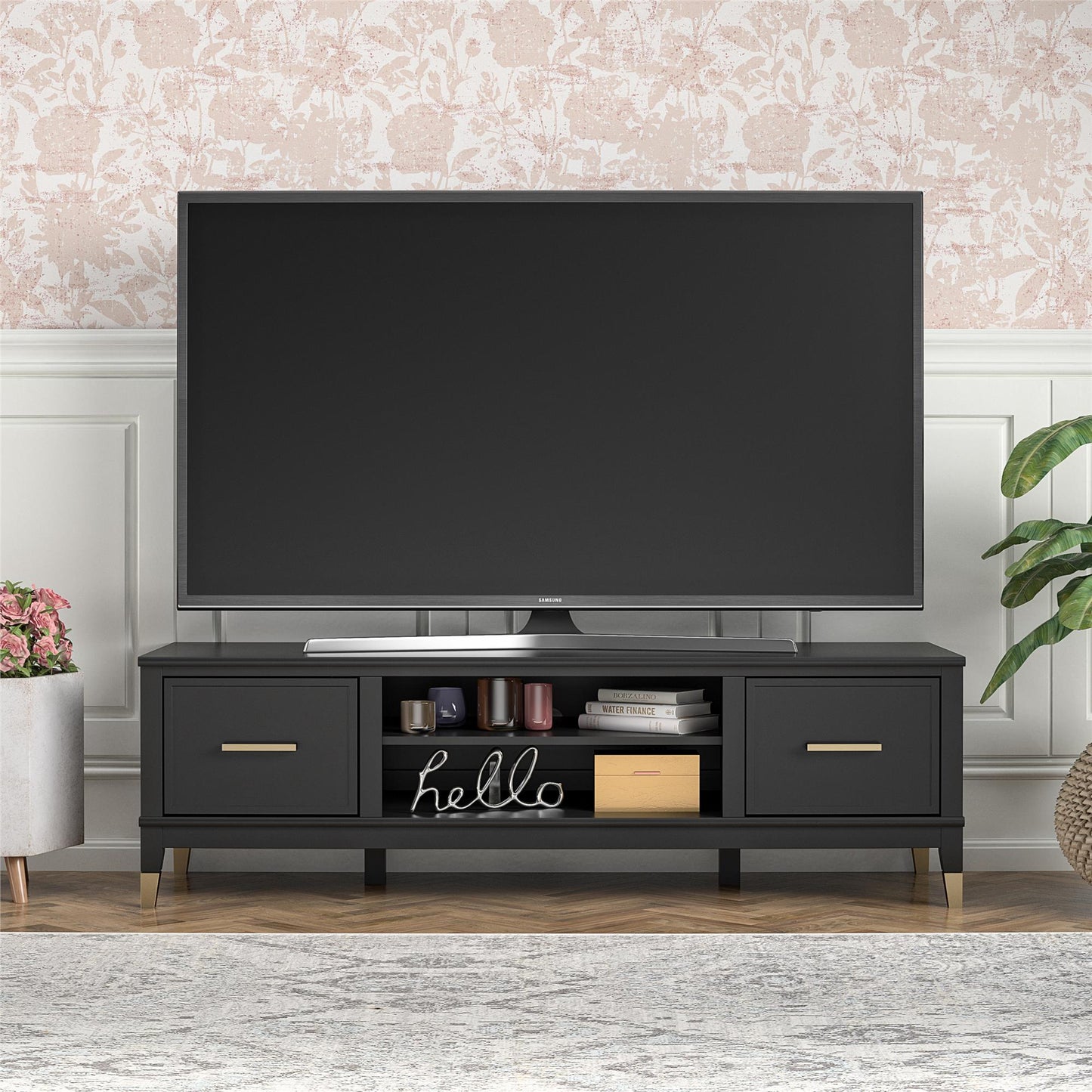 Westerleigh TV Stand for TVs up to 65in - Black
