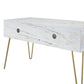 Athena TV Stand for TVs up to 42" - White marble