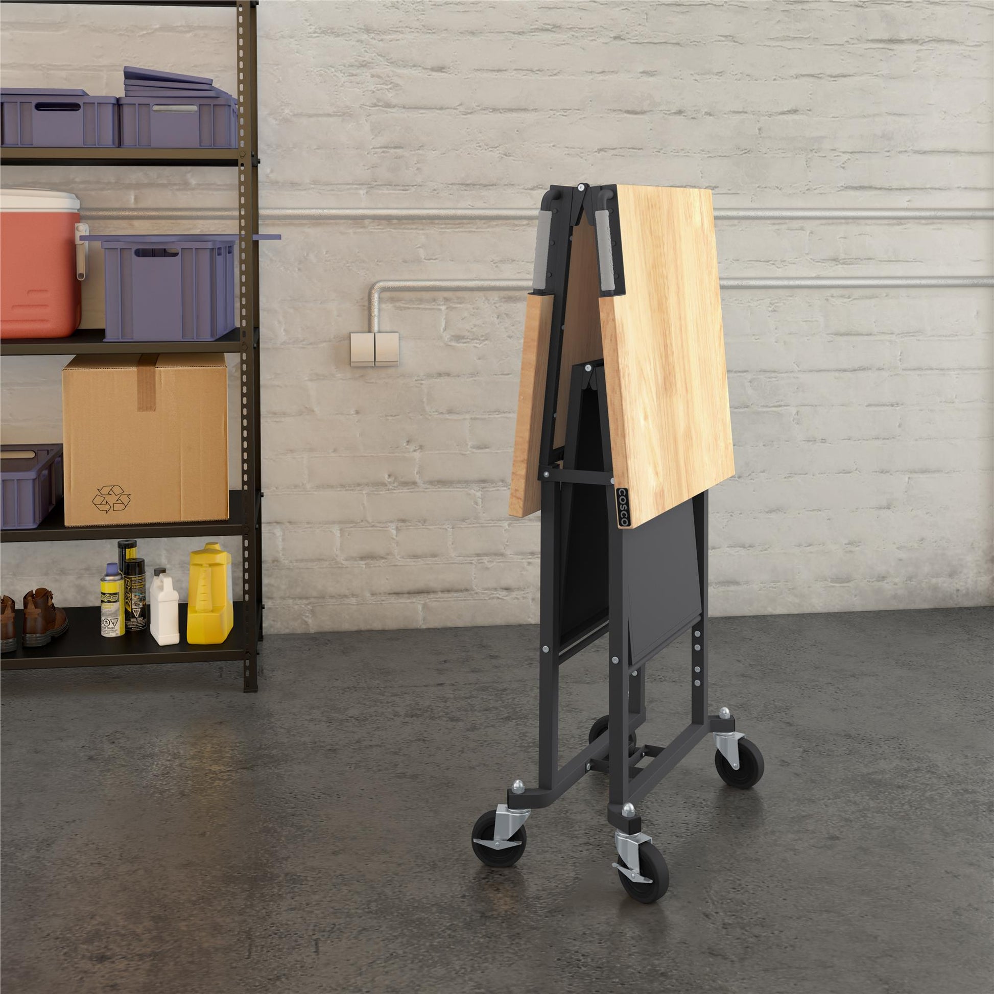 SmartFold Folding Portable Workbench and Utility Table - Gray