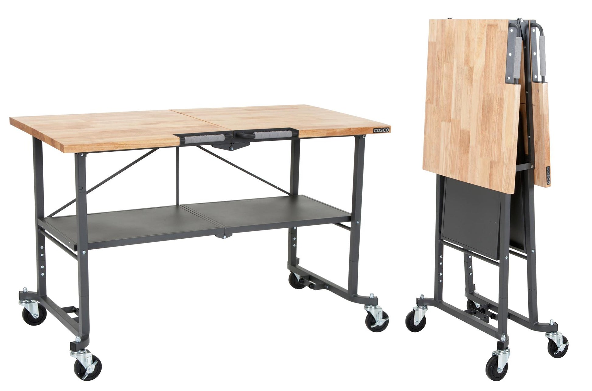 SmartFold Folding Portable Workbench and Utility Table - Gray