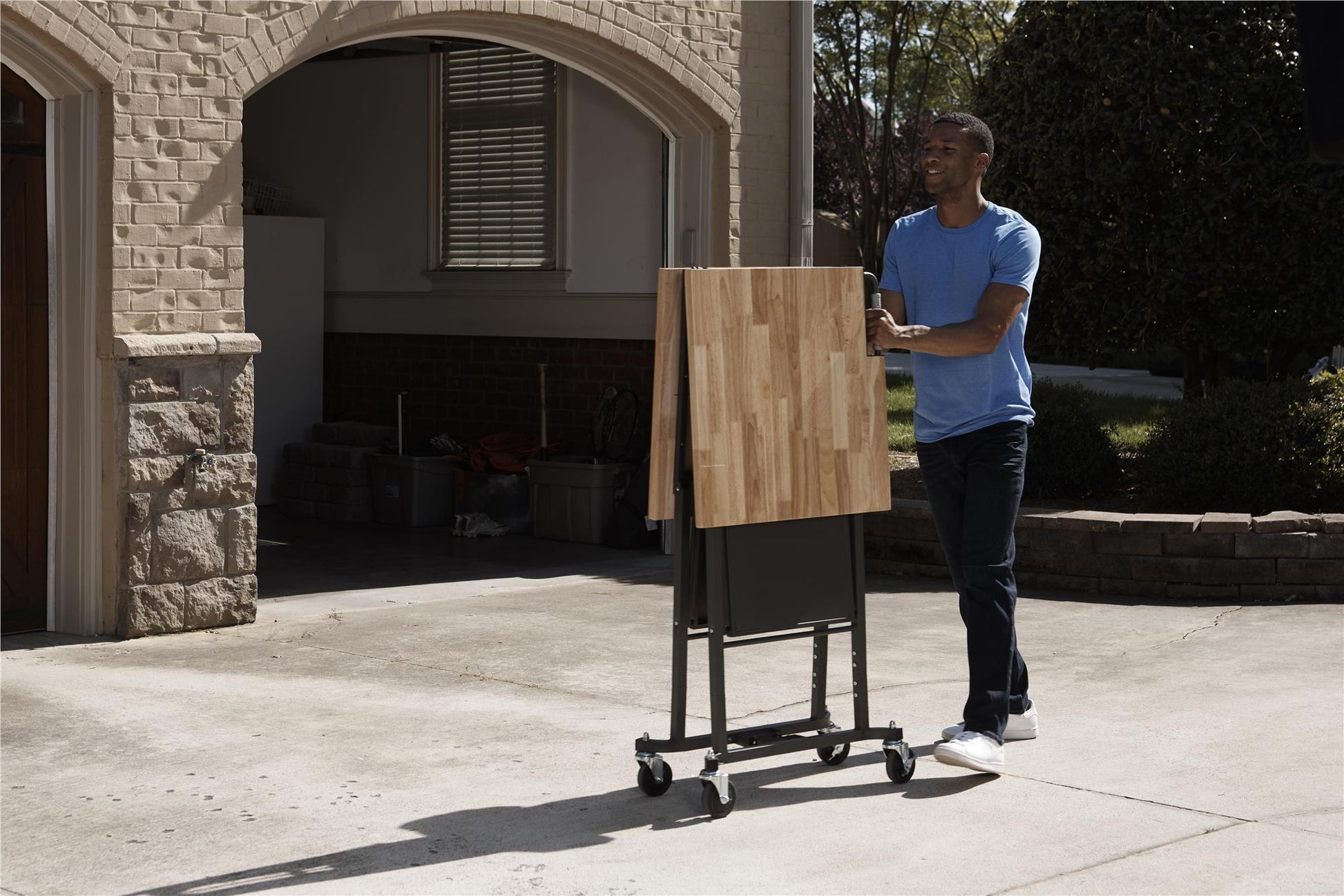 SmartFold Folding Portable Workbench and Utility Table - Gray
