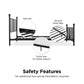 Langham Metal Bed, 7 inch or 11 inch Clearance - Black - Queen