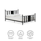 Langham Metal Bed, 7 inch or 11 inch Clearance - Black - Queen