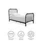 Monarch Hill Wren Metal Bed with Curved Scrollwork Design - Black - Twin