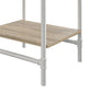 Carter Single Pedestal Desk, Weathered Oak - Weathered Oak