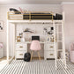 Monarch Hill Haven Kids 2 Drawer Nightstand with Gold Drawer Pulls - White