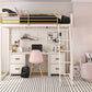 Monarch Hill Haven Kids 2 Drawer Nightstand with Gold Drawer Pulls - White