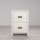 Monarch Hill Haven Kids 2 Drawer Nightstand with Gold Drawer Pulls - White