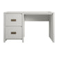 Monarch Hill Haven Single Pedestal Desk with Gold Drawer Pulls - White