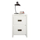 Monarch Hill Haven Kids 2 Drawer Nightstand with Gold Drawer Pulls - White
