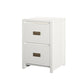 Monarch Hill Haven Kids 2 Drawer Nightstand with Gold Drawer Pulls - White