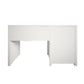 Monarch Hill Haven Single Pedestal Desk with Gold Drawer Pulls - White