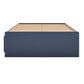 Sierra Ridge Mesa Bed with 2 Large Storage Drawers and Rope Pulls - Blue - Twin