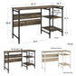 Carter Single Pedestal Desk, Weathered Oak - Weathered Oak
