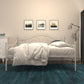 Victoria Metal Daybed with 15 Inch Clearance for Storage - White - Full