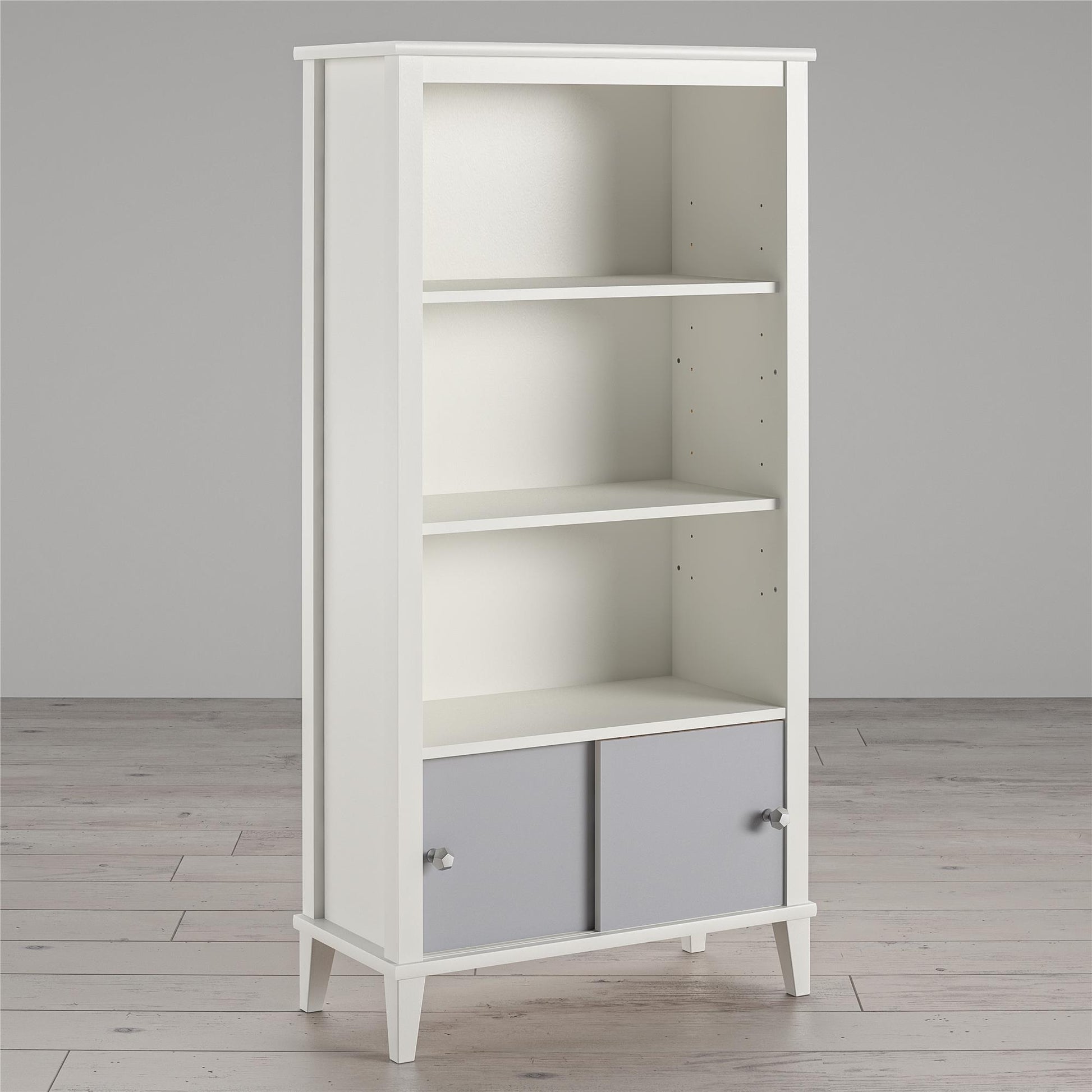 Monarch Hill Poppy Kids’ Bookcase with 2 Sets of Knobs - Gray