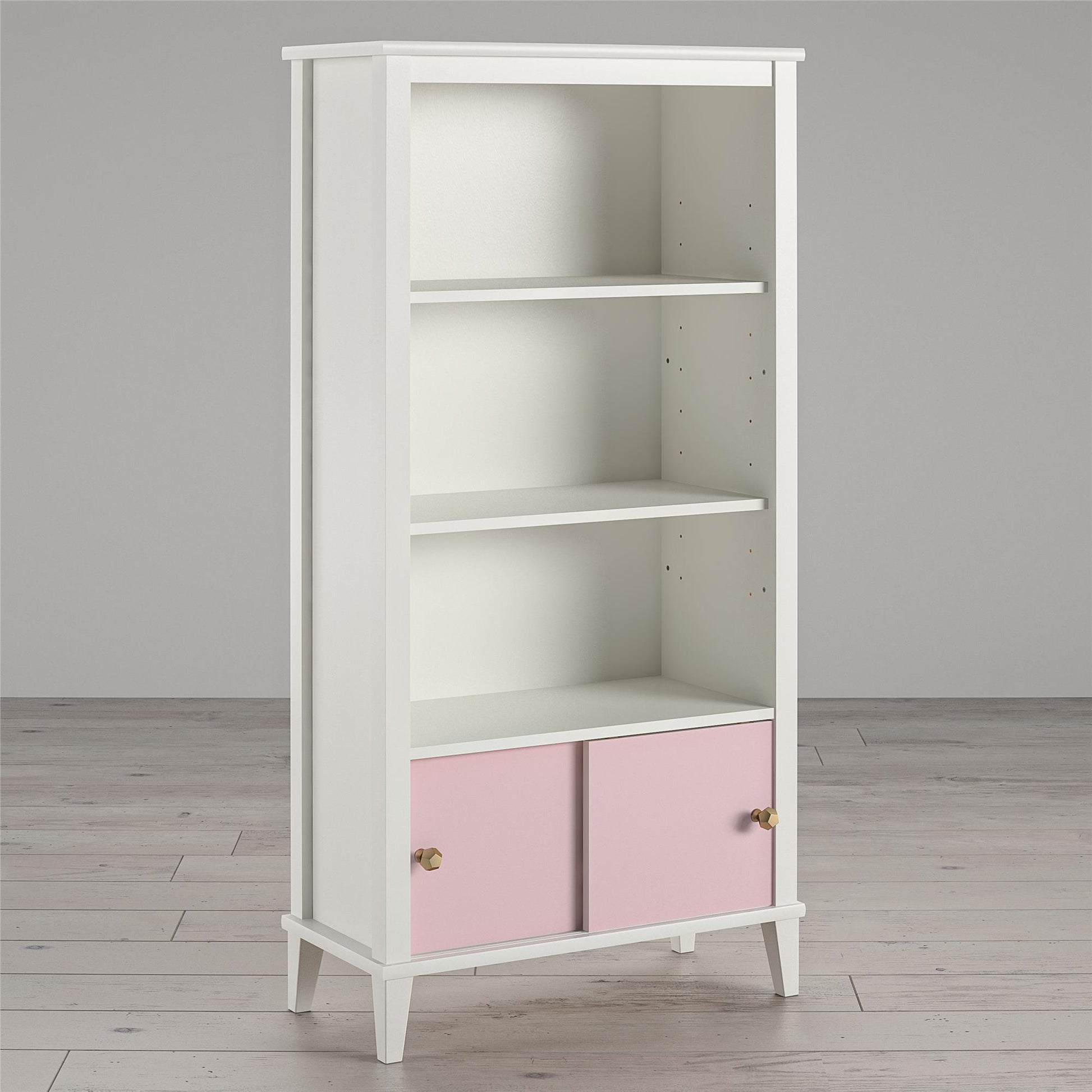 Monarch Hill Poppy Kids’ Bookcase with 2 Sets of Knobs - Gray