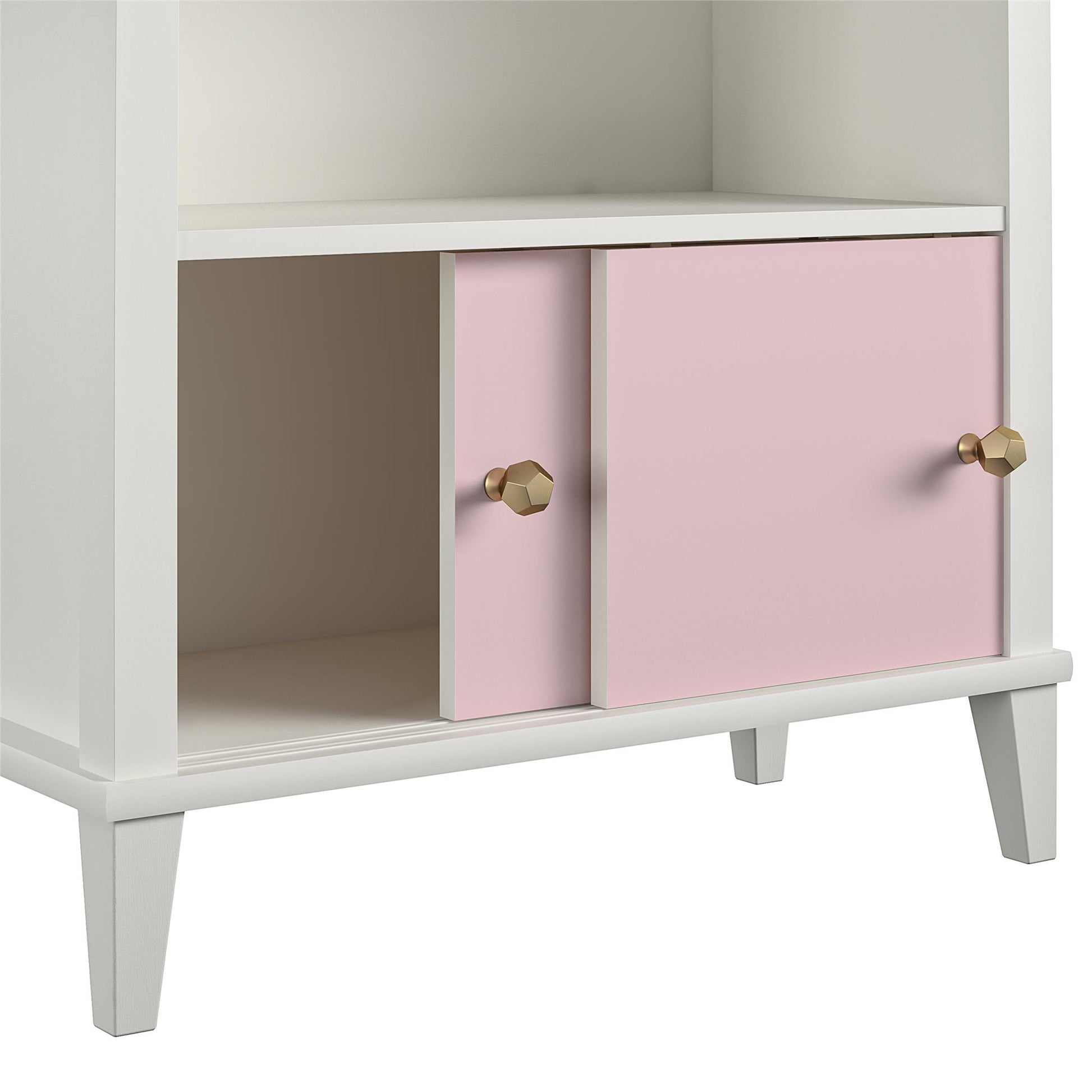 Monarch Hill Poppy Kids’ Bookcase with 2 Sets of Knobs - Pink