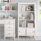 Monarch Hill Poppy Kids’ Bookcase with 2 Sets of Knobs - Ivory Oak