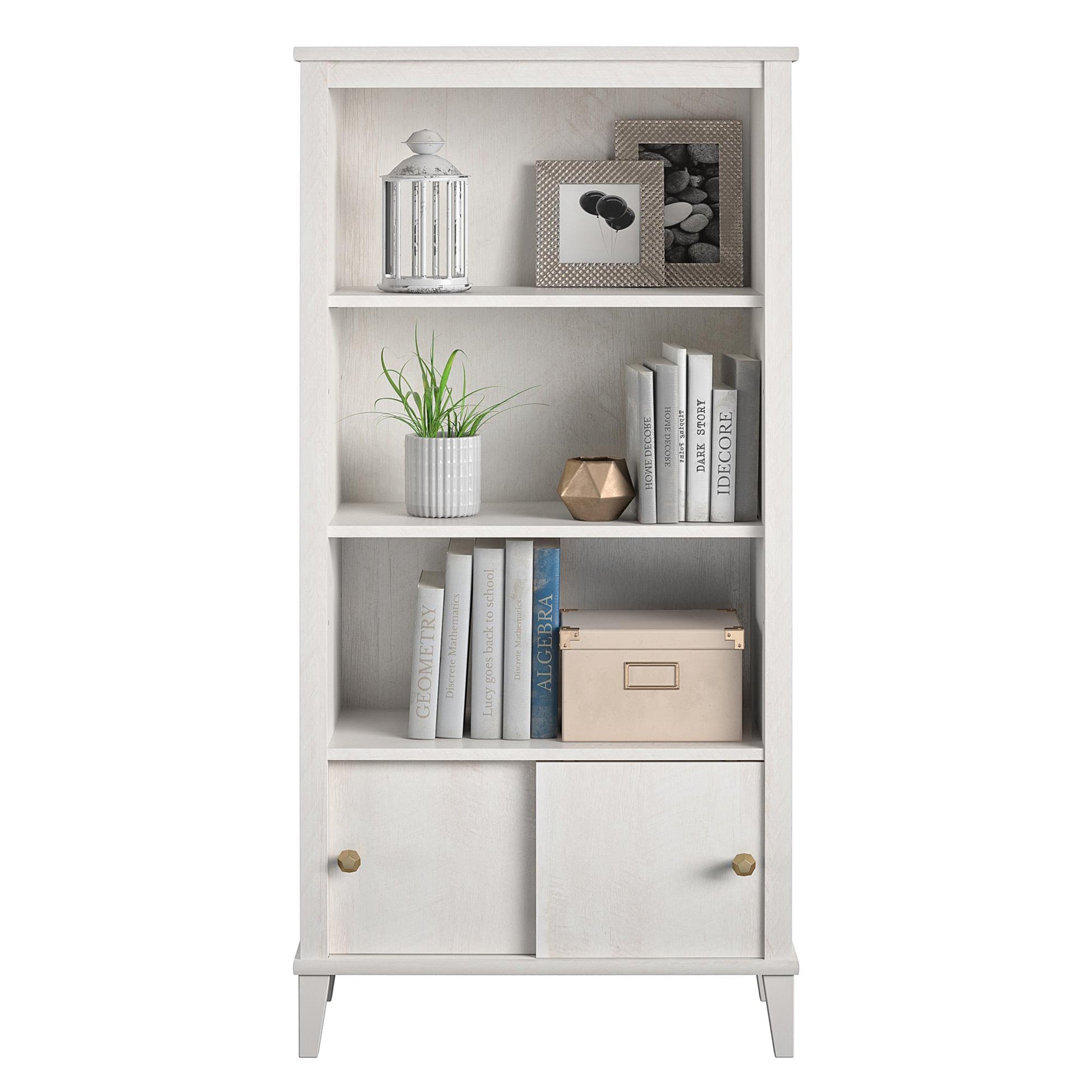 Monarch Hill Poppy Kids’ Bookcase with 2 Sets of Knobs - Ivory Oak
