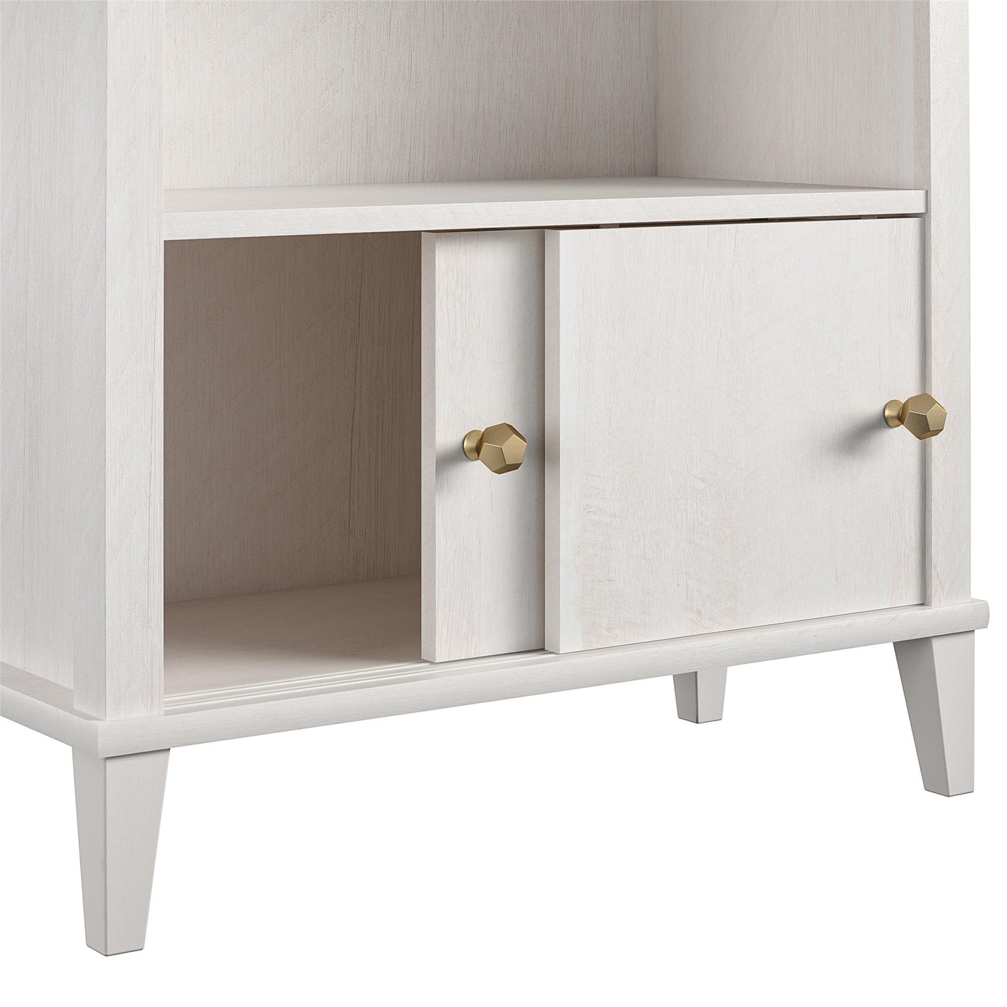 Monarch Hill Poppy Kids’ Bookcase with 2 Sets of Knobs - Ivory Oak