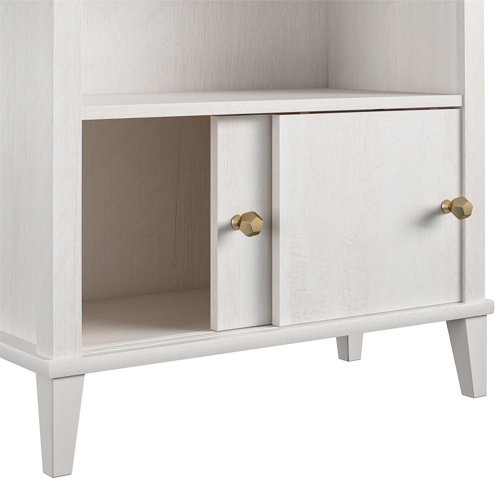 Monarch Hill Poppy Kids’ Bookcase with 2 Sets of Knobs - Ivory Oak