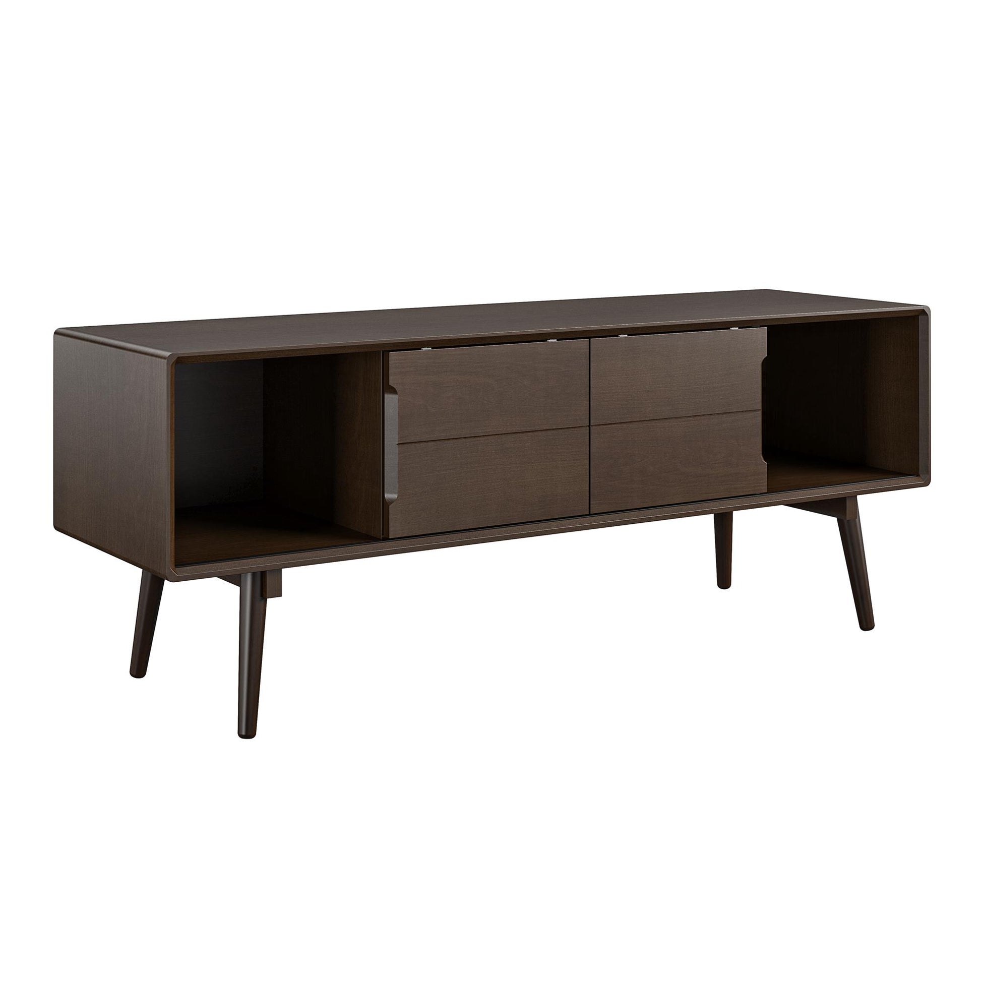 Brittany TV Stand for TVs up to 55", Walnut - Florence Walnut
