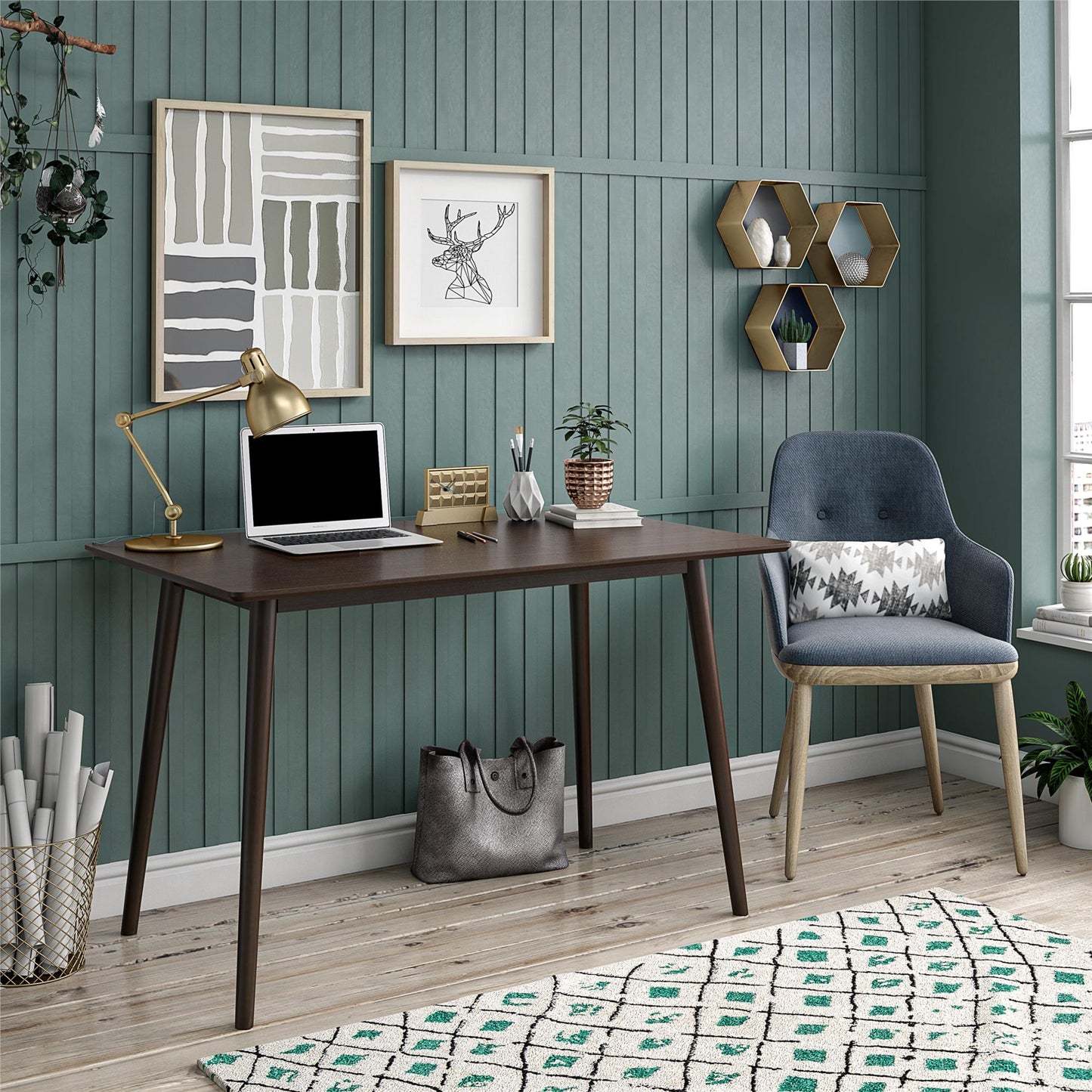 Brittany Desk, Walnut - Florence Walnut