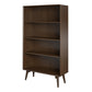 Brittany 4 Shelf Bookcase, Walnut - Florence Walnut