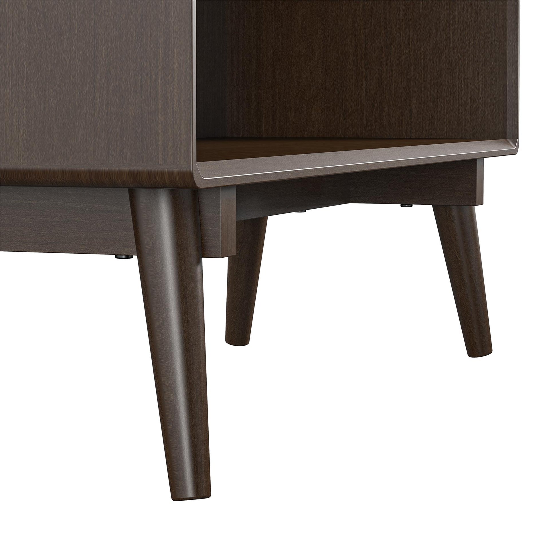 Brittany 4 Shelf Bookcase, Walnut - Florence Walnut