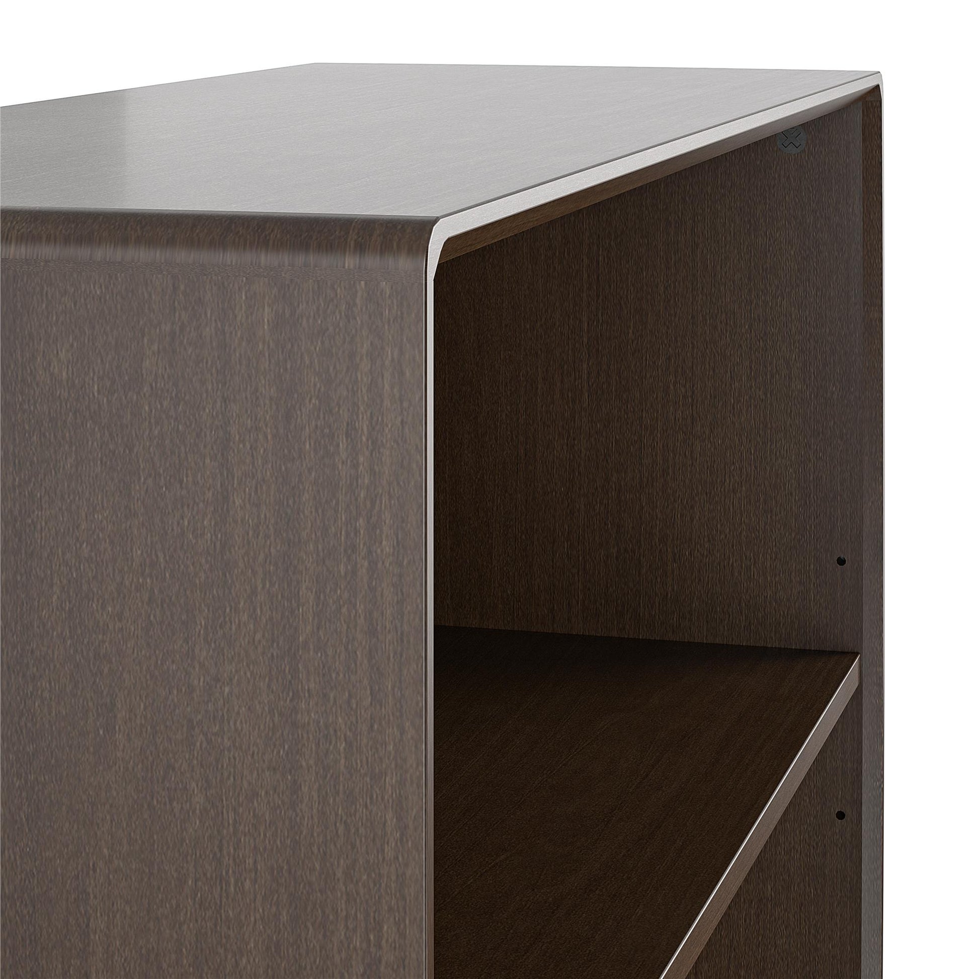 Brittany 4 Shelf Bookcase, Walnut - Florence Walnut