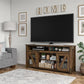 Brocketts Wooden TV Entertainment Stand for TVs up to 60 Inches - Rustic