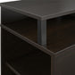 Mason Fireplace TV Stand for TVs up to 65 Inch with 4 Open Side Shelves - Espresso