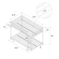Miles Twin Over Twin Metal Bunk Bed with Secured Metal Slats and Integrated Ladder - Black - Twin-Over-Twin