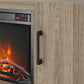 Southlander TV Stand with Fireplace for TVs up to 60 Inches - Golden Oak