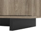 Southlander TV Stand with Fireplace for TVs up to 60 Inches - Golden Oak