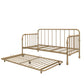 Monarch Hill Wren Metal Daybed and Trundle Set - Gold - Twin
