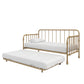 Monarch Hill Wren Metal Daybed and Trundle Set - Gold - Twin
