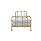 Monarch Hill Wren Metal Bed with Curved Scrollwork Design - Gold - Twin