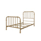 Monarch Hill Wren Metal Bed with Curved Scrollwork Design - Gold - Twin