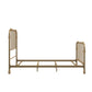 Monarch Hill Wren Metal Bed with Curved Scrollwork Design - Gold - Twin
