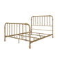 Monarch Hill Wren Metal Bed with Curved Scrollwork Design - Gold - Full